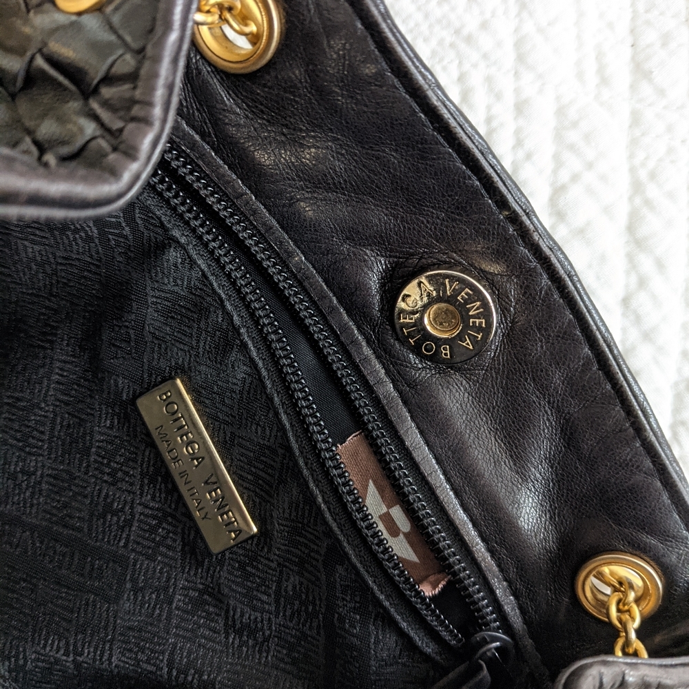 *SOLD* Vtg Bottega Veneta Intrecciato Bucket Bag - Picture 8 of 8